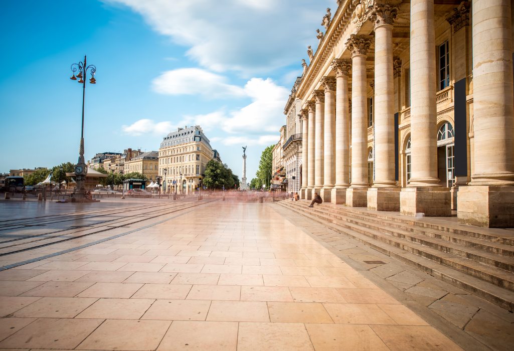 Place de la comédie et grand théâtre à Bordeaux