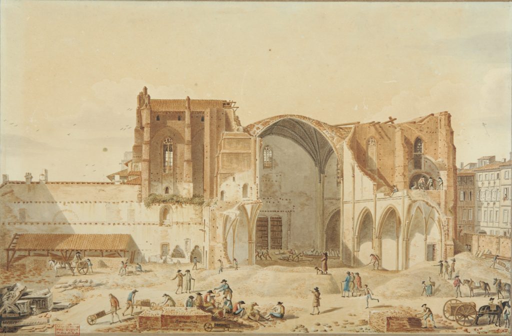 Démolition du Couvent des Carmes par Pomian